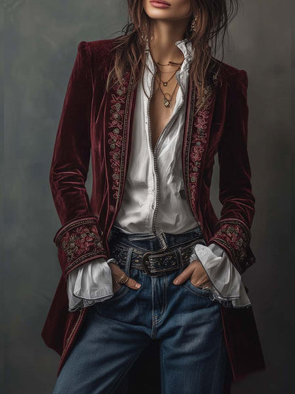 Mary | Navy Polyester  Jacket