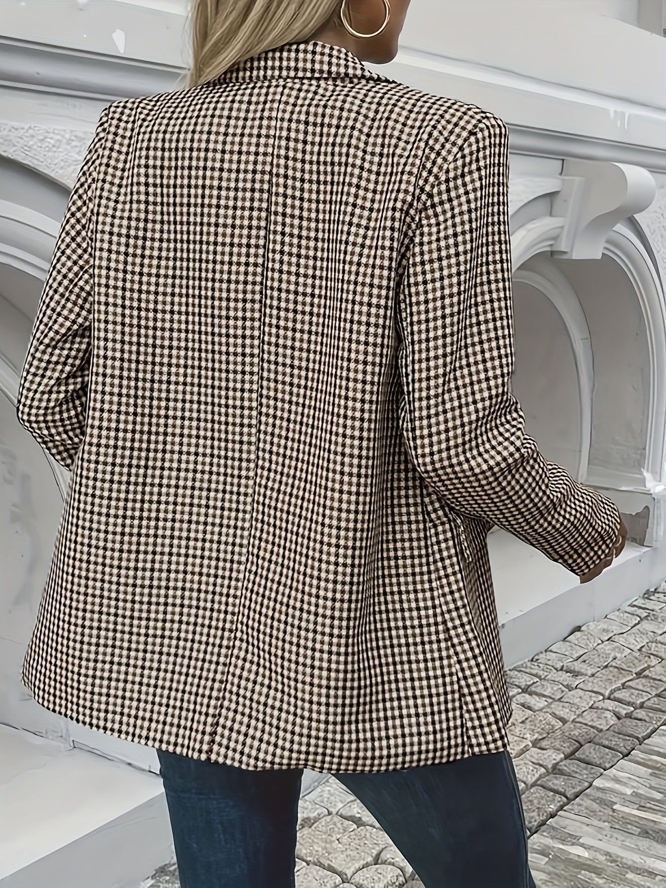 Luna™ - Elegant Plaid Blazer