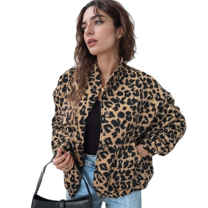 Elodie | Stylish Leopard Print Jacket