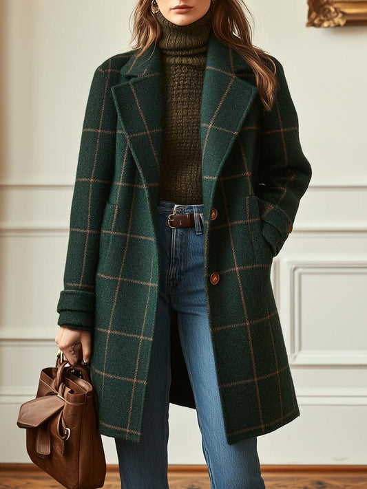 Catherine | Classic Plaid Coat